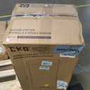 EKO Hudson Matte Stainless 75 Liter/20 Gallon Step Trash Can with Rear Trash Bag Storage Compartment