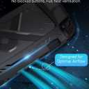 Switch 2 Grip Case for Nintendo Switch 2, Soft TPU Grip Shell with Ergonomic Design, Shockproof Anti-Scratch Cover Compatible with Switch 2 Console Accessories, Precise Cutouts Case, Black (One-Piece Black)