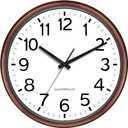 Caysie 16 Inch Sealed Large Outdoor Clock Waterproof, Silent Battery Operated Weatherproof Wall Clocks for Pool Patio Outside Home (Bronze)