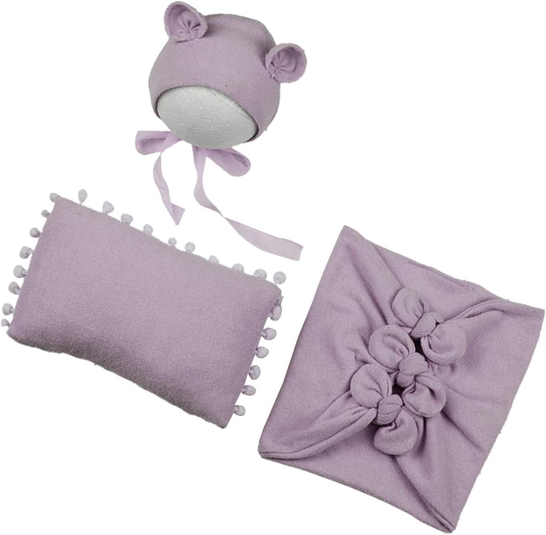 SOONHUA Baby Photography Props SetSoft Fabric Baby Photography Props Photography Blanket Baby Photography Props for 0-2 Months Boys Girls