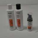 Nioxin Scalp + Hair Thickening System Kits | For Natural, Colored, & Damaged Hair with Light to Progressed Thinning | Strengthen & Boost Hair Density with Niacinamide & Biotin | 1 Month Supply