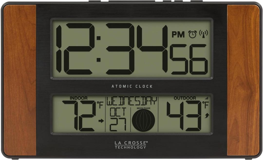 La Crosse Technology Wall/Table Clock, 6.61inch x 11.1inch x 1.14inch (5131417CHINT)
