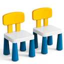OCATO 2 Pcs Plastic Toddler Chairs: Kids Chair for Table Birthday Gifts Step Stool Lightweight Indoor Outdoor School Playroom Nursery Beach Camping Activity Small Chair for Kids Boys Girls Age 3-6