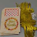 48 Pcs Thanksgiving Cutlery Holder Glitter Cutout Card Decor Thankful Words Friendsgiving Table Decorations Set Utensil Bags Gold Foil Give Thanks Pocket Decor for Fall Dinner Party Favors Autumn