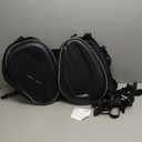 NIGHT CAT Tail Bag Multifunctional Waterproof Saddle Bag Motorcycle Rear Seat Universal Storage (Black)