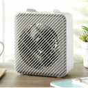 Pelonis 1500W Electric Fan-Forced 3-Speed Space Heater, White, Indoor Use