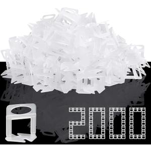 DGSL Tile Leveling System, 2000-Piece 1/8" Tile Spacers Clips Tile Tools, Tile Installation Tools for Professional Ceramic Tile and Stone Installation