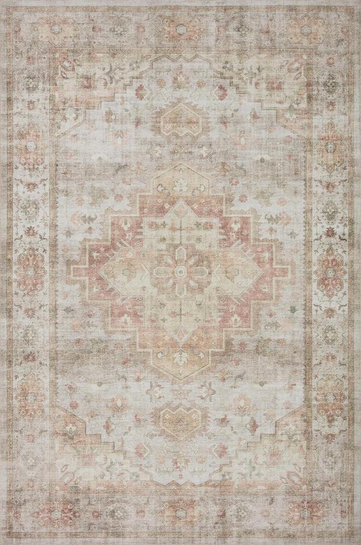 Loloi Heidi Collection HEI-02 Sage/Multi 2'-0" x 5'-0" Accent Rug
