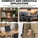 Shaking Wooden Man Figurine - Shaking Feet Wooden Doll for Car Dashboard Decorations, with 12PCS Magnetic Expressions, Funny Handmade Desk Decor for Office Home, Creative Wood Gift Idea