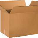 Fuyoooo 10 Pack 20x16x1 Inches Shipping Boxes Medium Corrugated Cardboard Box for Packing Moving Mailing Business Book Christmas Party Gifts Craft