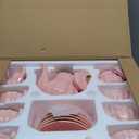 Sweejar Porcelain Tea Sets British Royal Series, 8 OZ Cups & Saucer Service for 6, with Teapot Sugar Bowl Cream Pitcher Teaspoons and Tea Strainer, Suitable for High Tea, Wedding, Party (Pink)