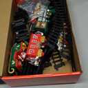 Hanging Christmas Train Set, Under The Christmas Tree Train Toy Set, Train for Christmas Tree with Real Smoke/Classic Music/Lights, Best Indoor Christmas Train Decor for Families with 2 Ways to Play