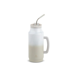MANNA  Manna Posideon Mug - Grey, Stainless Steel Timber 64Oz White & Grey