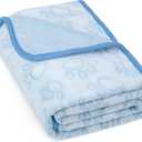 Blue Dog Blanket for Puppy Accesssories Boy, Blue Dog Stuff for Small Kitten Indoor Cats, Washable Soft Puppy Essentials Supplies |  M(32x40")