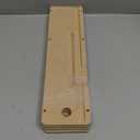 MDF zero-clearance throat plate insert for a table saw