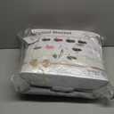 Homemate Electric Heated Blanket Twin Size - 62"x84" Heating Blanket Twin Size 1/2/4/6/8 Hours Auto-Off 10 Heat Level Over-Heat Protection Flannel Sherpa ETL Certification