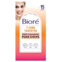 Bior T-Zone Blackhead Remover Strips, Deep Cleansing Pore Strips, (5 Nose + 5 Face + 5 Chin Strips), Instant Pore Unclogging for the T-Zone Area, 15 Count