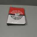 Trading Card Binder with 4 Pocket Pages, Top Loading 400 Pockets card collection Albums 3 rings card sleeves binder sheets (Red, 400 Pockets)