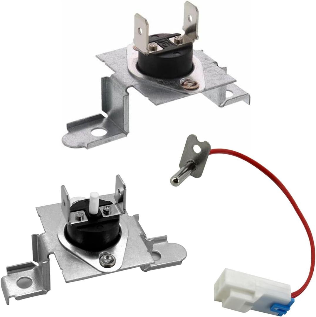 AGM30045804 Dryer Thermistor and Thermostat Kit 6323EL2001B Dryer Thermistor 6931EL3003C 6931EL3004B High Limit Thermostat Fit for l-g and ken-more dryer AP7206815 PS16732335