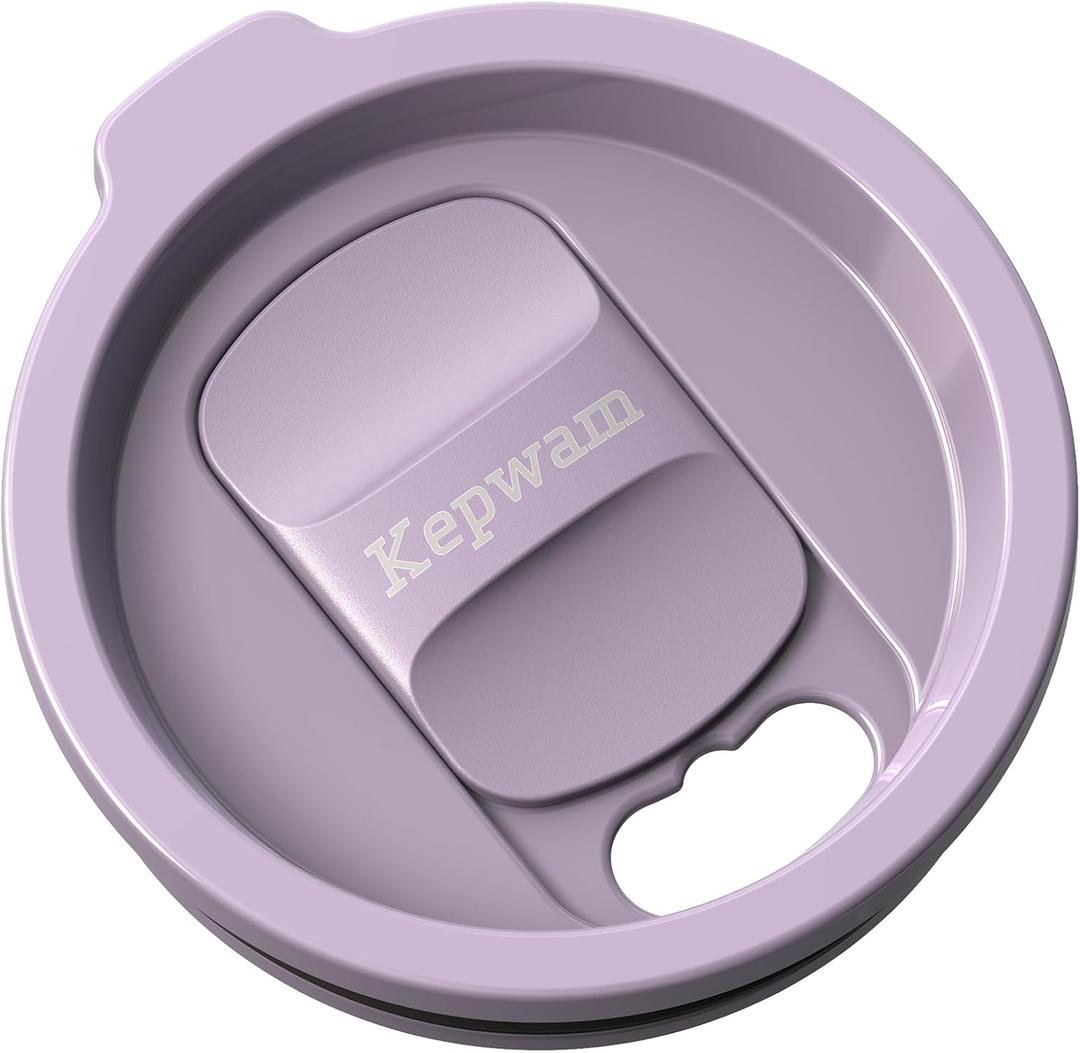 Kepwam Replacement Spill-Resistant Sliding Lid for Kepwam Self Heating Coffee Mug  BPA-Free, Easy to Use & Clean, Compatible with T1, T2 & T2 Plus Smart Mugs (Lilac Violet)