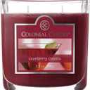 Colonial Candle Cranberry Cosmo Scented Jar Candle, 2 Wick, 3.5 oz, Mottled Wax Candle (Classic Small Oval Jar)