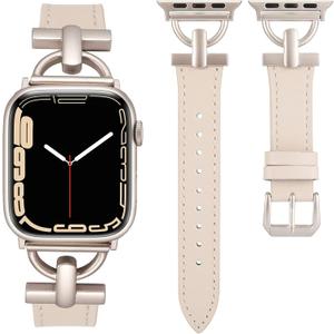 Wearlizer Leather Band Compatible with Apple Watch Bands Women 41mm 40mm 38mm 49mm 46mm 45mm 44mm 42mm, Fancy Dressy Strap for iWatch Series 11 10 9 8 7 6 5 4 3 SE/Ultra 3 2 1