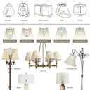 Royal Designs, Inc. Shallow Oval Hardback Lamp Shade, HB-611-12LNEG, Linen Eggshell, (10 x 6) x (12 x 7.5) x 7