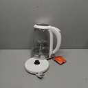 Cosori Electric Kettle, No Plastic Filter & Spout, Tea Kettle & Hot Water Boiler For Coffee & Tea, Water Heater & Teapot, Automatic Shut Off, Borosilicate glass, White, 1.7L/1500W (1.8 Quarts)