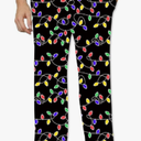 Mens Christmas Halloween Pajama Pants Sleep Bottoms Pj Pants with Pockets Size M