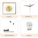 Large Wall Clock for Living Room Decor Big Modern Golden Crystal Silent Wall Clock Battery Operated Non-Ticking Metal Unique Decorative Wall Clocks for Bedroom Kitchen Office Indoor 24 Inch