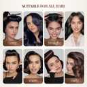 Heatless Hair Curler Heatless Curls Overnight Heatless Blowout with Luxury Cloth Bag Silk Scarf, Curling Rod Headband to Sleep in No Heat Curling with (Green, 3Rods)