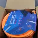 Fevone 105 ft Kink Free Garden Hose with Swivel Handle, All Weather Flexible, Heavy-Duty & Durable, Leak-Free Connection