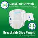 Medline FitRight Incontinence Diapers, Specialty Size Adult Diapers, For Men And Women, Maximum Protection, Waist Size 65"94", 4XL, 8 briefs per bag, 32 briefs per case