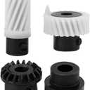 Singer Sew Machine Gear, 4Pcs Hook Drive Gear Set Sewing Machine Accessories for Singer, Large Feed Shaft Gear Long Feed Drive Gear Hook Drive Gear and Vertical Shaft Top Gear