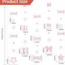 3 x Pink Rose Gold Sweet 13 Decorations for Girls Kit,Pre-Strung 13th Glitter Twinkle Stars, Bows & Number 13 Birthday Hanging Streamer Banner Supplies,Happy Thirteen Party Dcor Supplies