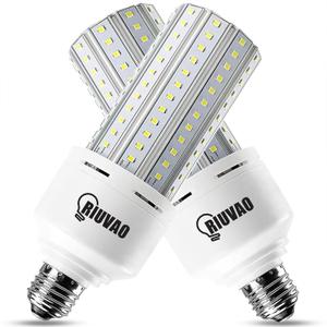 2 Pack Corn Cob LED Light Bulb 600W Equivalent, 60W LED Corn Bulb 7500 Lumen 5000K Large Area Cool Daylight White E26/E27 Medium Base for Garage Backyard Bedroom Warehouse Factory Workshop Street