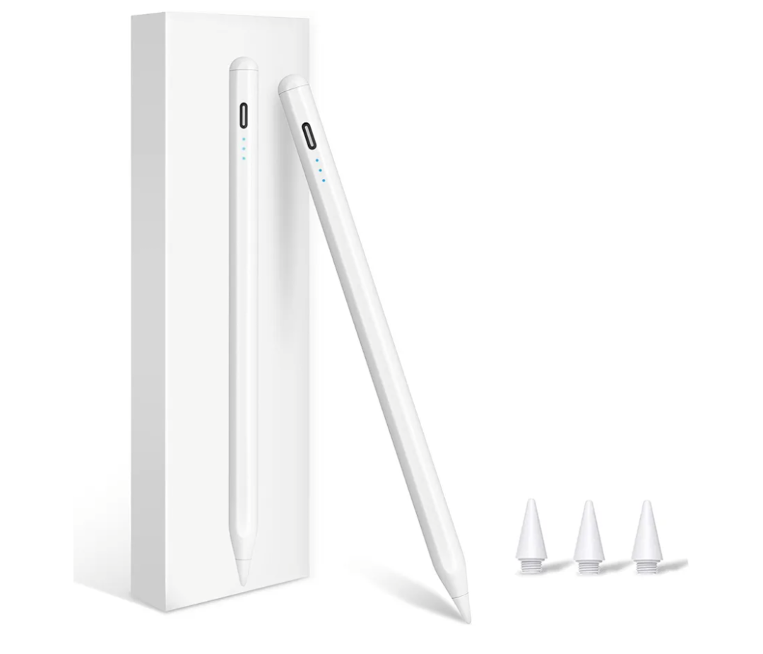 Stylus Pen for iPad (2025-2018), Fast Charge Pencil for iPad A16 11th/10/9/8/7/6 Gen, Air M3 & M2 2024 11"/13"/5/4/3th, Pro M4 M5 11"/13"/12.9", Mini A17 Pro 7/6/5, Palm Rejection, Tilt Sensitivity