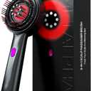 METALPHA 3 in 1 Electric Scalp Massager Brush, Rechargeable Portable Waterproof Hair Head Scalp Massager Brush Tool (Black)