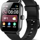 Smart Watches for Men, Alexa Built-in, 1.8" Smartwatch with Heart Rate/SpO2/Sleep/Stress, IP68 Waterproof Fitness Tracker with Bluetooth Call (Answer/Make), 101+ Sports Modes, for Android & iPhone (Matte Black)