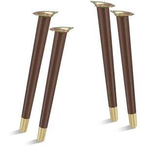 TEMI 16" Wood Table Legs – Premium Set of 4 Wooden Furniture Legs for Desk, Coffee Table, Bench, Chair, Dresser, Bed, and Cabinet – Strong, Durable and Easy to Install