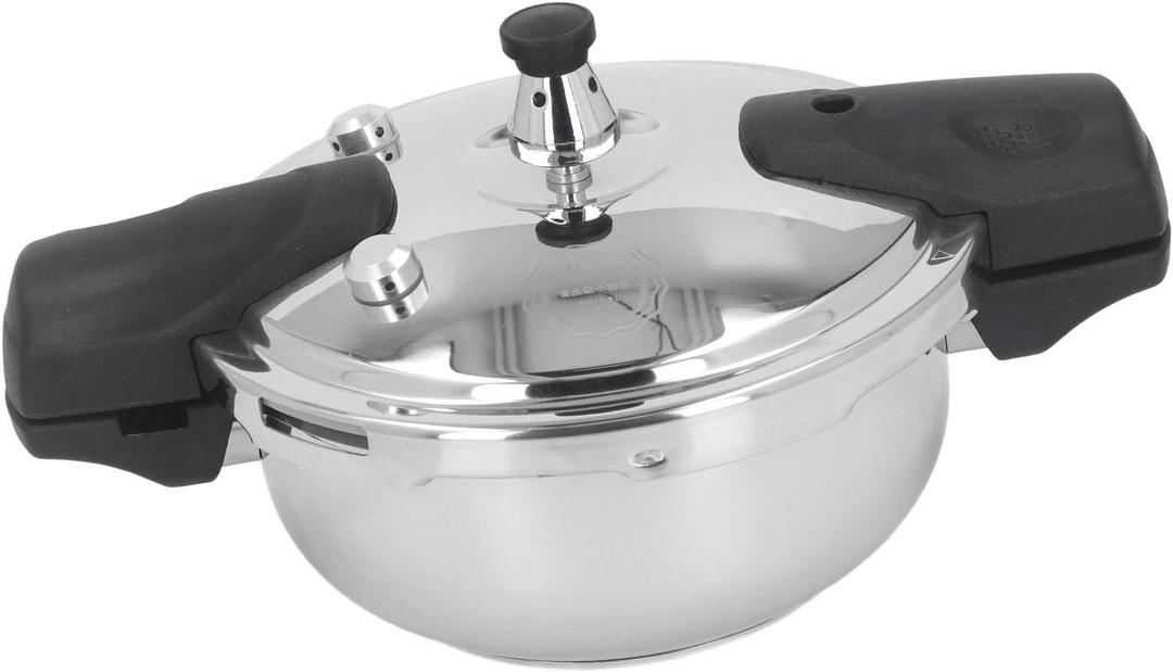 Mini Stainless Steel Pressure Cooker Explosion Proof 1.8L for Gas Stove Induction Cooker