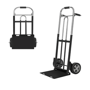 Folding Hand Truck Dolly - 600 LB Capacity, Heavy-Duty Wheels and Compact Design for Moving Heavy Loads in Warehouses, Offices, Homes, and Shopping