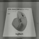 Logitech MX Master 4 for Mac, Ergonomic Bluetooth Mouse with Advanced Performance Haptic Feedback, Ultra-Fast Scrolling, USB-C Charging, MacOS, iPadOS, Windows - White Silver