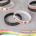 60 Pcs Gay Pride Rainbow Silicone Bracelets LGBT Awareness Pride Wristbands Bulk Pride Gifts LGBTQ Accessories for Men Women Lesbian Party (Heart Style)