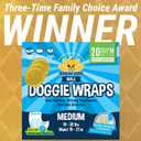 Bodhi Dog Disposable Male Dog Diapers - Super Absorbent, Leak-Proof Pee Wraps - Adjustable Fit, Comfortable Design, Advanced Moisture Control, and Wetness Indicator - Medium (20 Count)