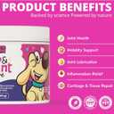 Hip & Joint Supplement for Dogs Glucosamine, Chondroitin, MSM, Turmeric & Hemp Oil Natural Mobility & Pain Relief Soft Chews Beef Flavor 90 Count Made in USA, Expiry: 09/2027