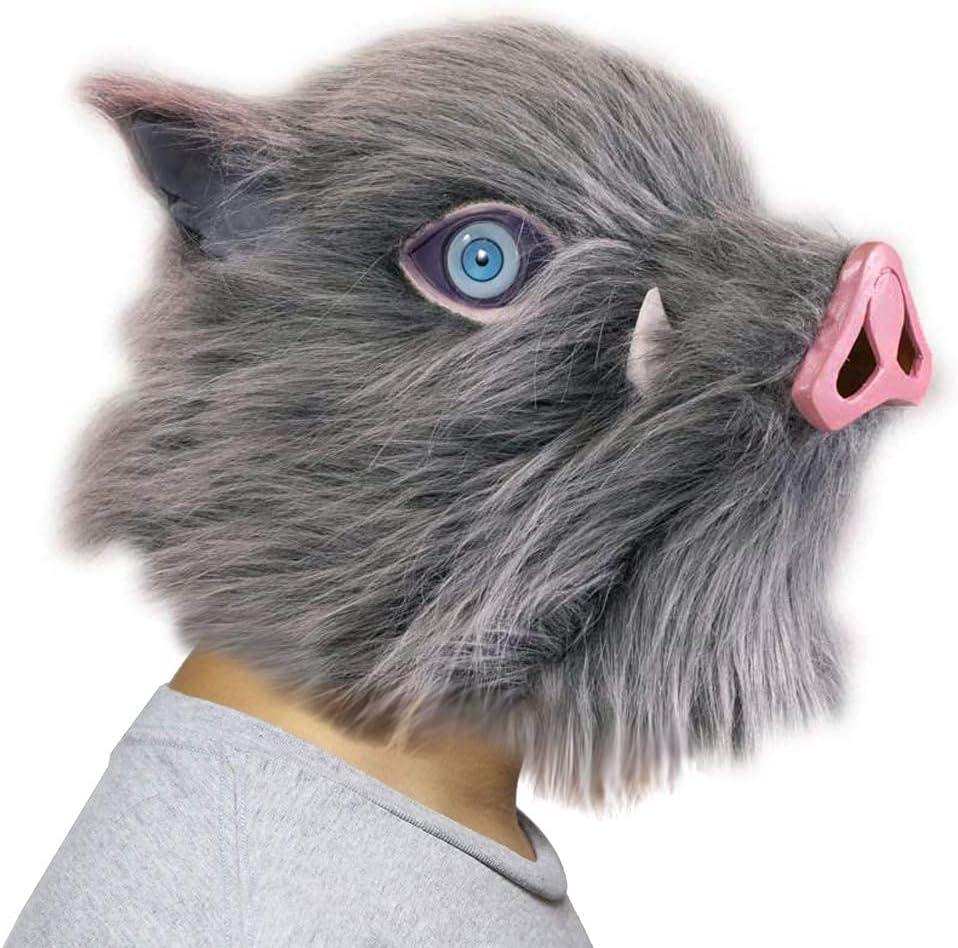Karc Pig Mask Demon Boar Mask Cosplay for Adult Men Halloween Accessories Karc Pig Mask Demon Boar Mask Cosplay for Adult Men Halloween Accessories