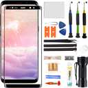 for Samsung Galaxy Note 8 Screen Replacement,Replacement Screen for Galaxy Note 8 Series 6.3 inch,Glass Replacement Kit with Repair Tools,Waterproof Adhesive(NO OLED & Touch Digitizer)
