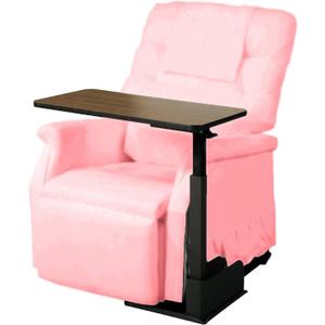 HEALTHLINE Home Adjustable Right Side Bedside Table Overbed Tray