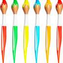 6 Pcs 41.4 Inch Giant Inflatable Paint Brush Large Blow up Paintbrushes Colored Inflatable Paintbrushes Art Paint Brushes Balloon Prop Kit for School Classroom Events and Birthday Party Decorations